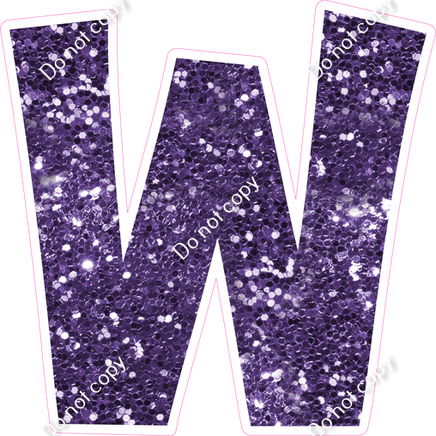 KG 23.5" Individuals - Purple Sparkle W