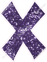 KG 23.5" Individuals - Purple Sparkle X