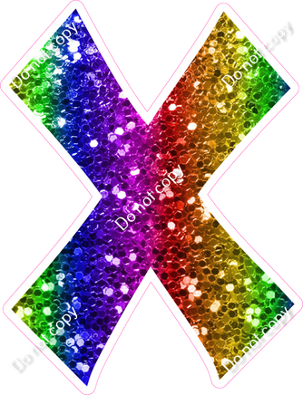 KG 23.5" Individuals - Rainbow Sparkle X