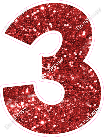 KG 23.5" Individuals - Red Sparkle 3