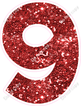 KG 23.5" Individuals - Red Sparkle 9