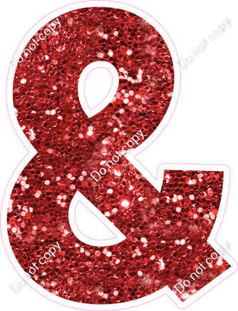 KG 23.5" Individuals - Red Sparkle &