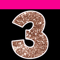 Sparkle - 23.5" KG 10 pc 0-9 Sets Sparkle Rose Gold