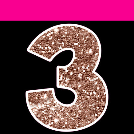 Sparkle - 23.5" KG 10 pc 0-9 Sets Sparkle Rose Gold