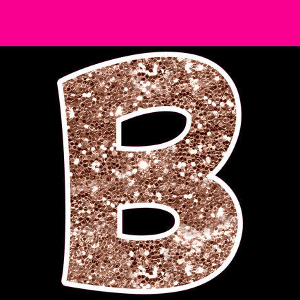 Sparkle - 23.5" KG 68 pc Alphabet Sets Sparkle Rose Gold
