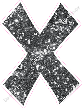 KG 23.5" Individuals - Silver Sparkle X