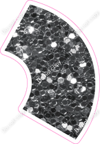 KG 23.5" Individuals - Silver Sparkle Apostrophe