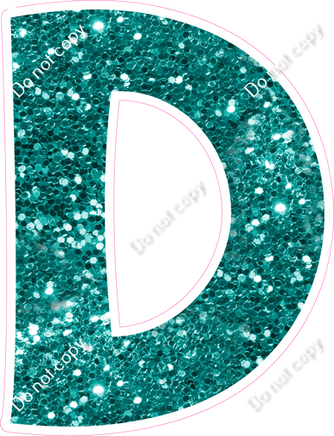 KG 23.5" Individuals - Teal Sparkle D