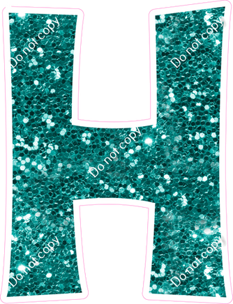 KG 23.5" Individuals - Teal Sparkle H