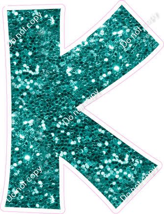KG 23.5" Individuals - Teal Sparkle K