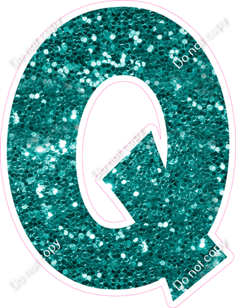 KG 23.5" Individuals - Teal Sparkle Q