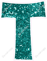 KG 23.5" Individuals - Teal Sparkle T