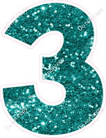 KG 23.5" Individuals - Teal Sparkle 3