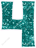 KG 23.5" Individuals - Teal Sparkle 4