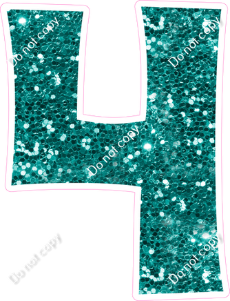 KG 23.5" Individuals - Teal Sparkle 4