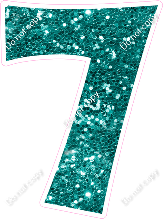 KG 23.5" Individuals - Teal Sparkle 7