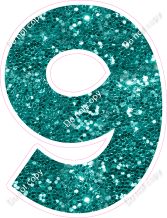 KG 23.5" Individuals - Teal Sparkle 9
