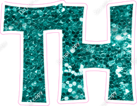 KG 23.5" Individuals - Teal Sparkle TH