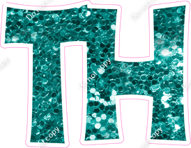 KG 23.5" Individuals - Teal Sparkle TH