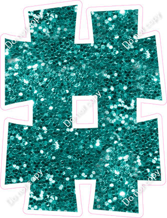 KG 23.5" Individuals - Teal Sparkle #