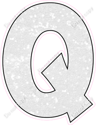 KG 23.5" Individuals - White Sparkle Q