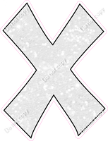 KG 23.5" Individuals - White Sparkle X
