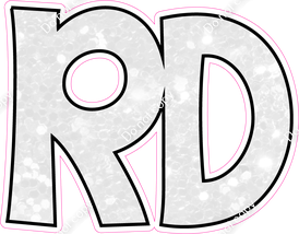 KG 23.5" Individuals - White Sparkle RD