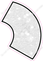 KG 23.5" Individuals - White Sparkle Apostrophe