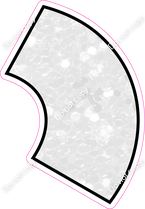 KG 23.5" Individuals - White Sparkle Apostrophe