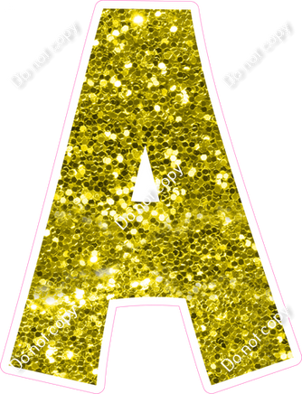 KG 23.5" Individuals - Yellow Sparkle A