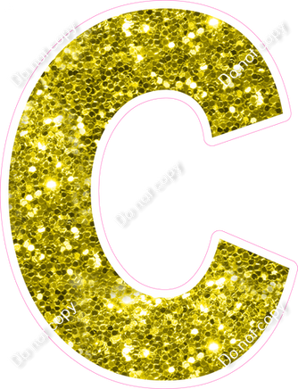 KG 23.5" Individuals - Yellow Sparkle C