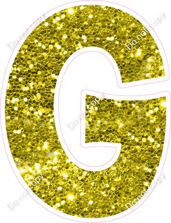 KG 23.5" Individuals - Yellow Sparkle G