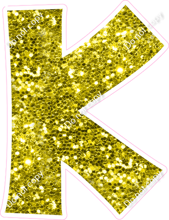 KG 23.5" Individuals - Yellow Sparkle K