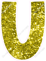 KG 23.5" Individuals - Yellow Sparkle U