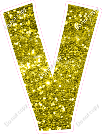 KG 23.5" Individuals - Yellow Sparkle V
