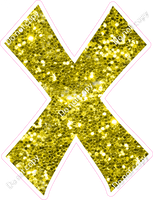 KG 23.5" Individuals - Yellow Sparkle X