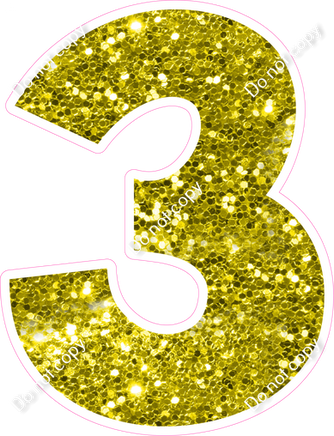 KG 23.5" Individuals - Yellow Sparkle 3