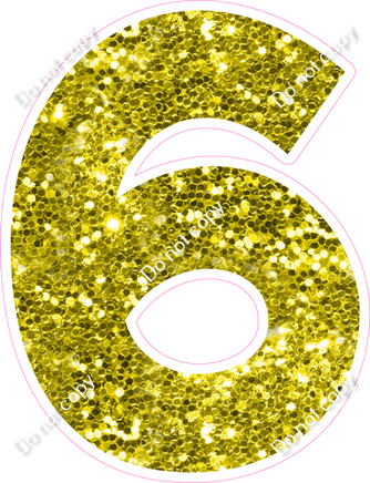 KG 23.5" Individuals - Yellow Sparkle 6