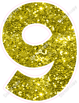 KG 23.5" Individuals - Yellow Sparkle 9
