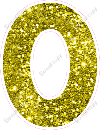 KG 23.5" Individuals - Yellow Sparkle