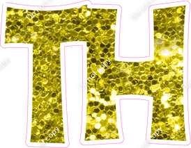 KG 23.5" Individuals - Yellow Sparkle TH
