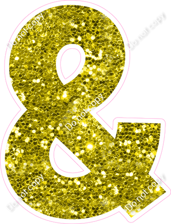 KG 23.5" Individuals - Yellow Sparkle &