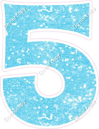 KG 30" Individuals - Baby Blue Sparkle 5