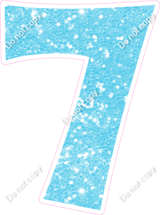 KG 30" Individuals - Baby Blue Sparkle 7