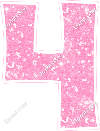 KG 30" Individuals - Baby Pink Sparkle 4