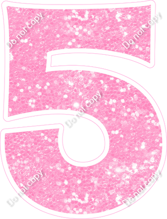 KG 30" Individuals - Baby Pink Sparkle 5