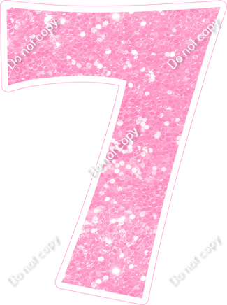 KG 30" Individuals - Baby Pink Sparkle 7