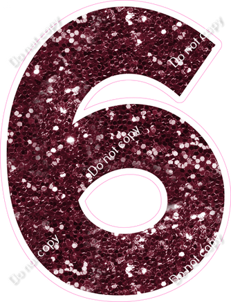 KG 30" Individuals - Burgundy Sparkle 6