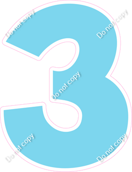 KG 30" Individuals - Flat Baby Blue 3