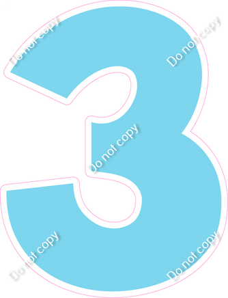 KG 30" Individuals - Flat Baby Blue 3